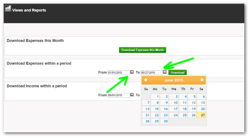 Download Expenses Extended Period