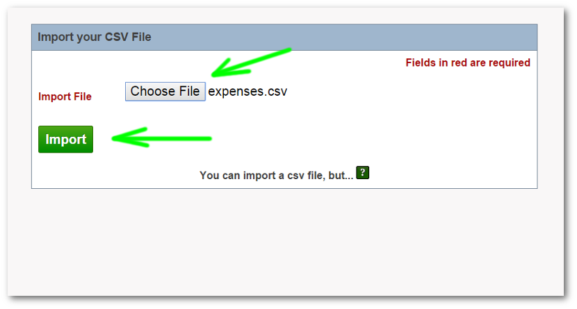 Import CSV