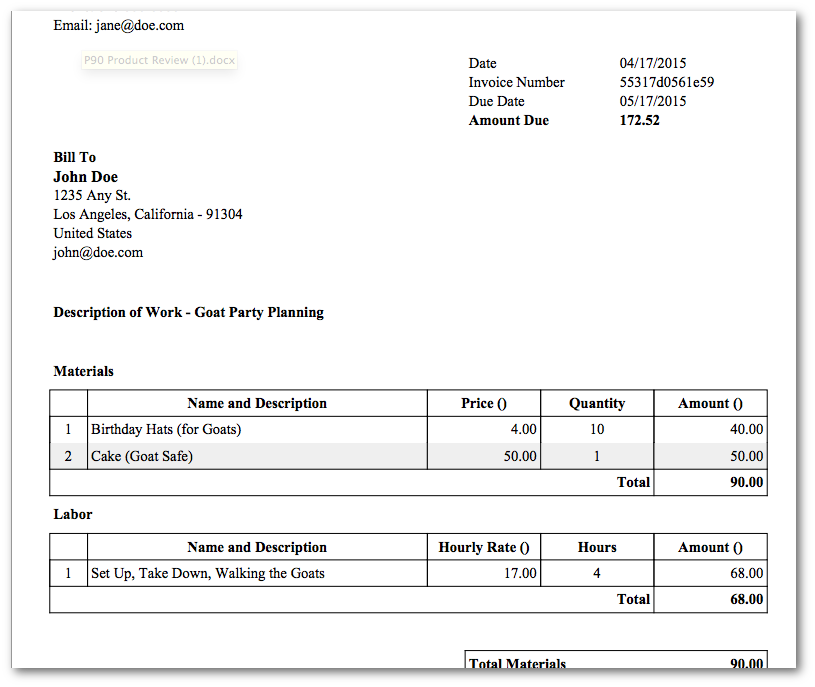 Invoice PDF
