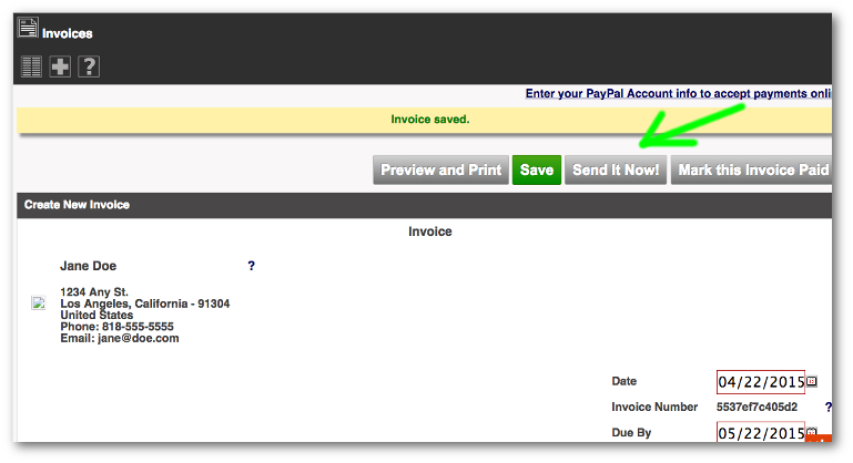 Invoice Send